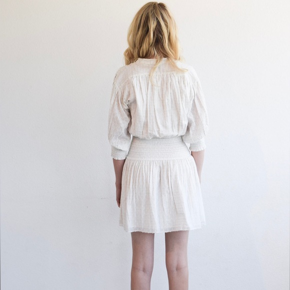 NEVER A WALLFLOWER Women's Smocked Waist Dress - Picture 3 of 7